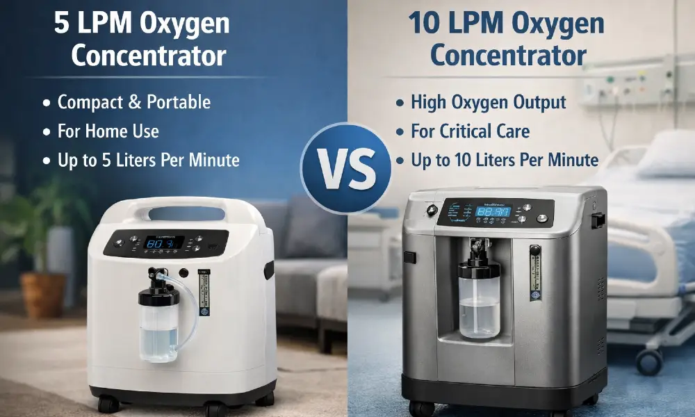 5 LPM vs 10 LPM Oxygen Concentrator