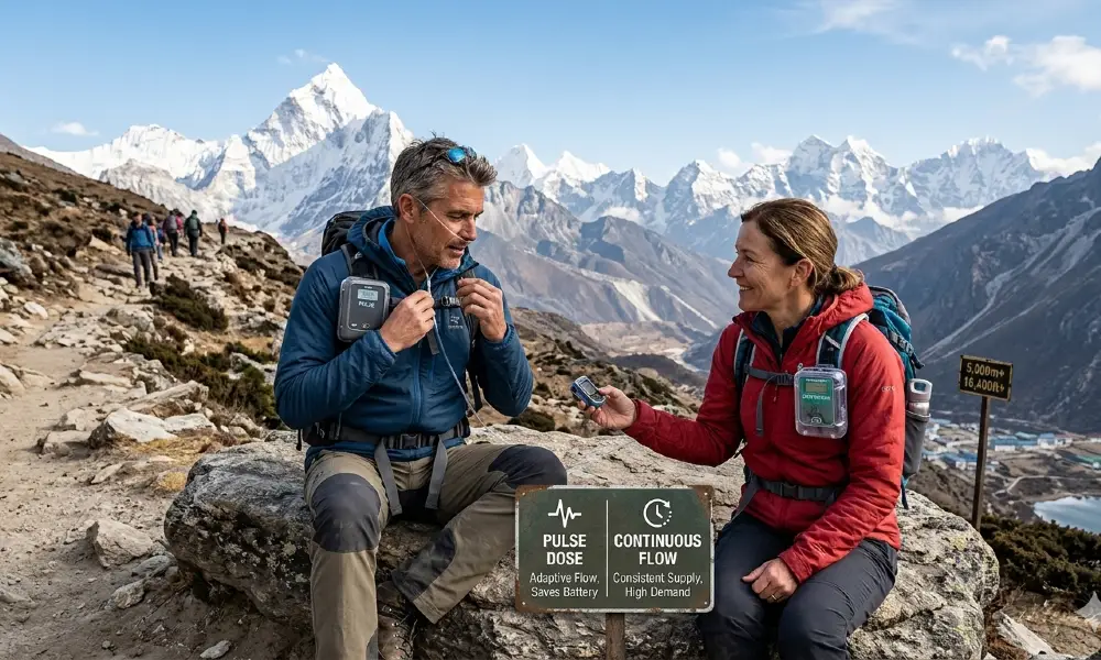 Pulse Dose Vs. Continuous Flow